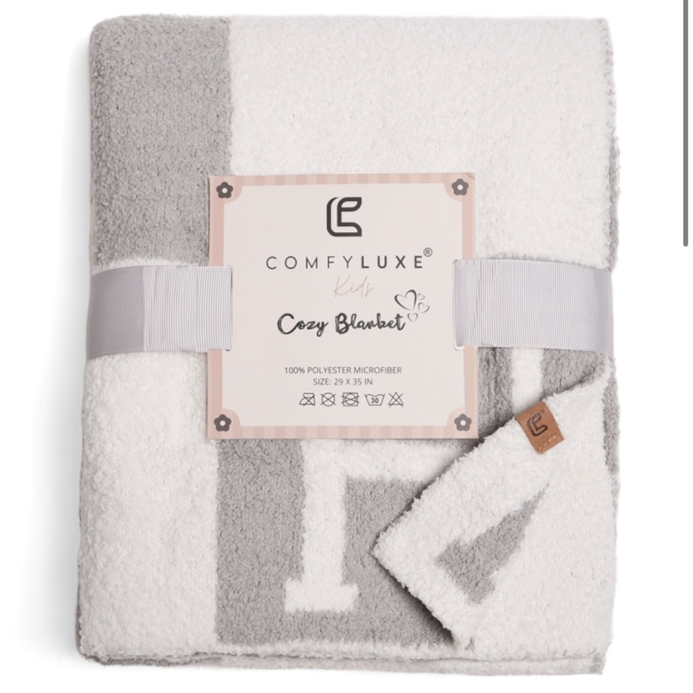 “H” Small Throw Blanket